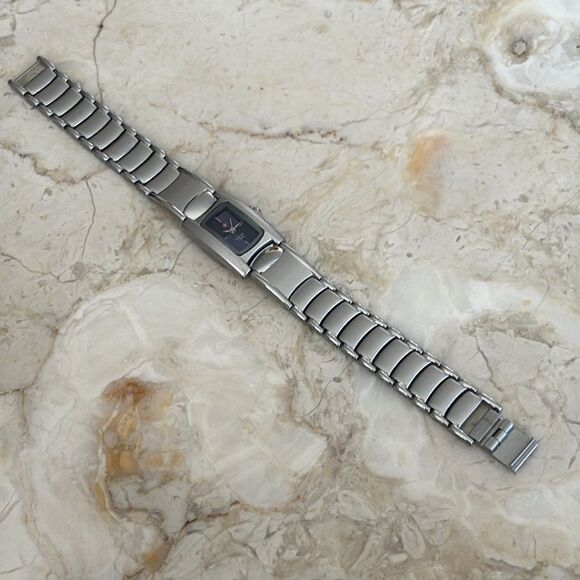 Swiss Time Stainless Steel Tank Style Quartz Watch - Picture 3 of 10
